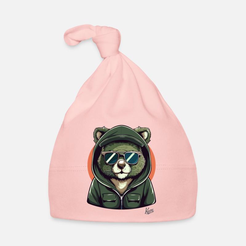 Sweat à capuche cool et lunettes de soleil Koala Bear Bonnet bio Bébé