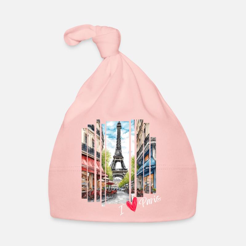 J’adore Paris : la Tour Eiffel et un Charming Café Bonnet bio Bébé