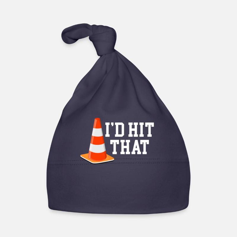 A I'd Hit That Funny Autocross Mechanic Drifting Organic Baby Cap
