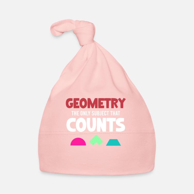 Geometry is the only subject that counts funny Organic Baby Cap