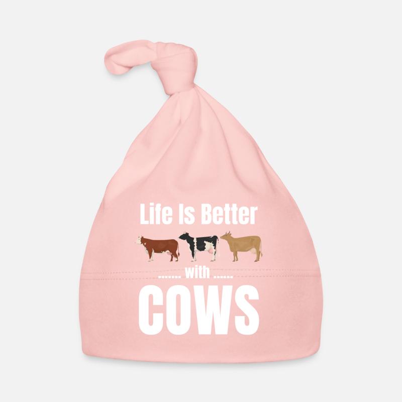 Mit Kühen Ist Das Leben Besser Farmer Highlander Baby Bio-Mütze