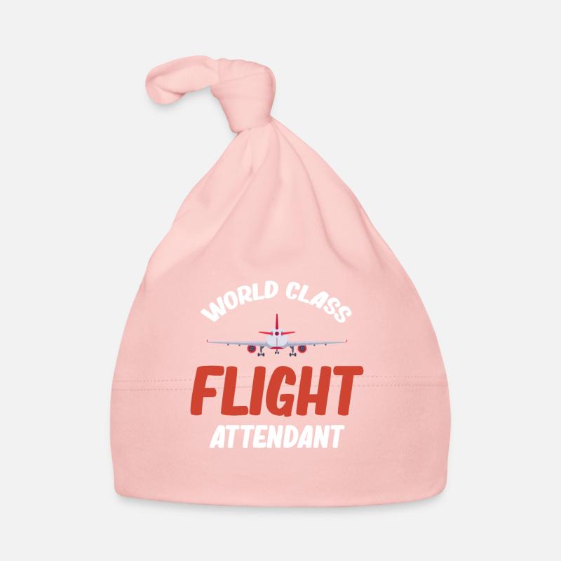 World-class flight attendant, flight attendant for Organic Baby Cap