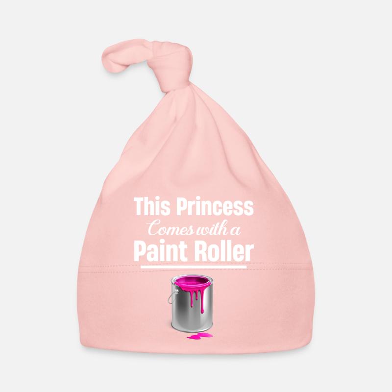 Diese Prinzessin Kommt Mit Einem Farbroller. Baby Bio-Mütze