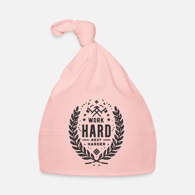 Work Hard Rest Harder Organic Baby Cap