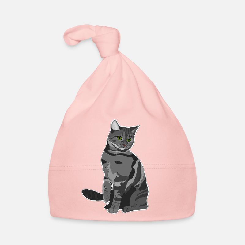 Chat gris Bonnet bio Bébé