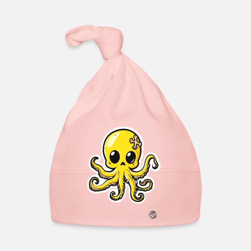 Niedlicher Kraken Oktopus Baby Bio-Mütze