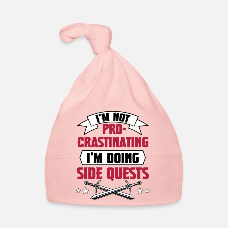 Procrastiner2 - Bonnet bio Bébé - rose