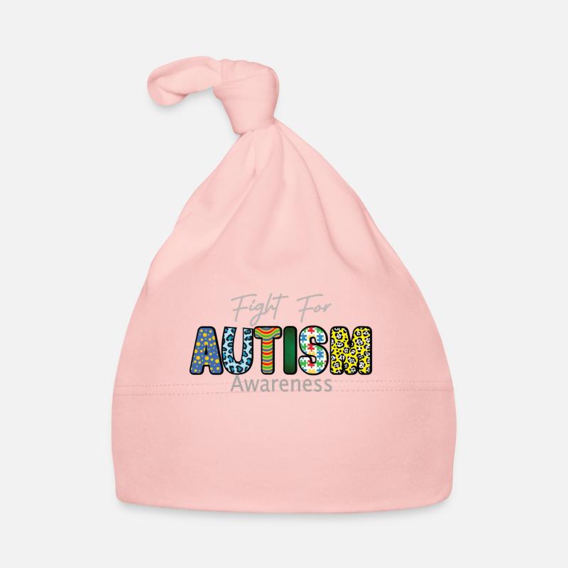 Lutte pour la sensibilisation à l’autisme Conception colorée Lutte pour Bonnet bio Bébé
