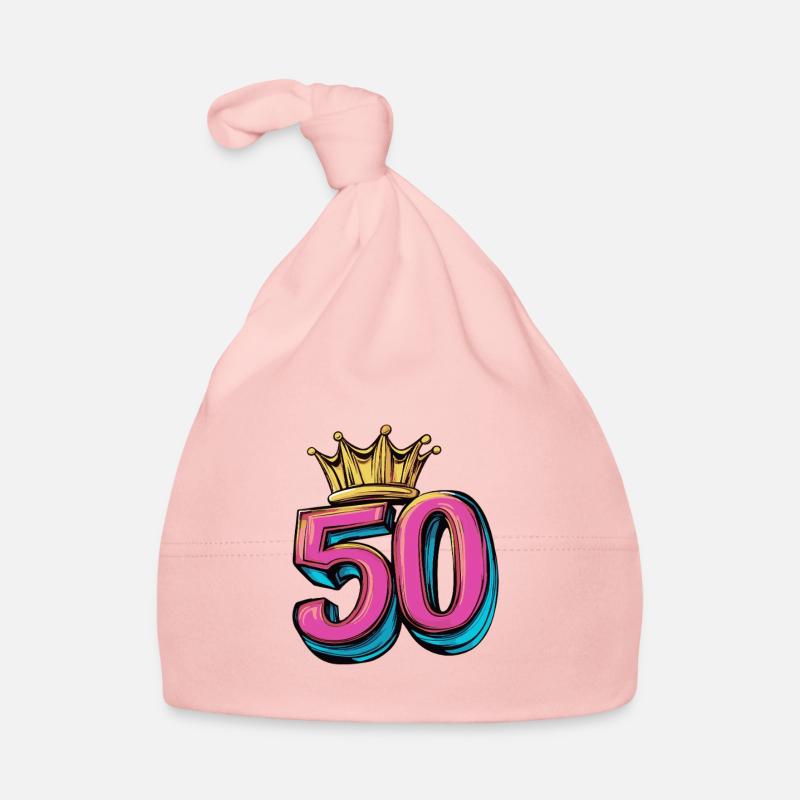 50 Number Crown Organic Baby Cap