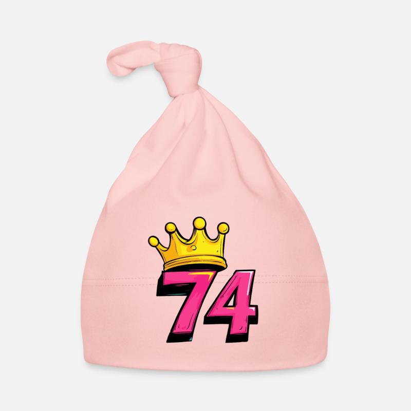 74 Zahl Krone Baby Bio-Mütze