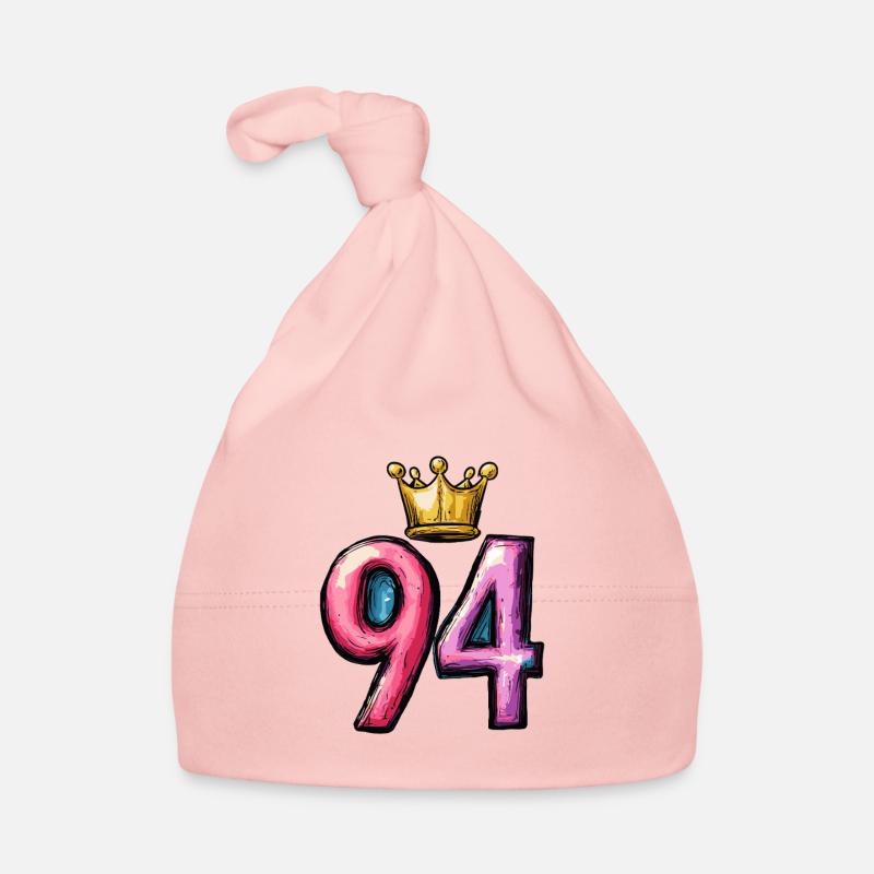 94 Number Crown Organic Baby Cap