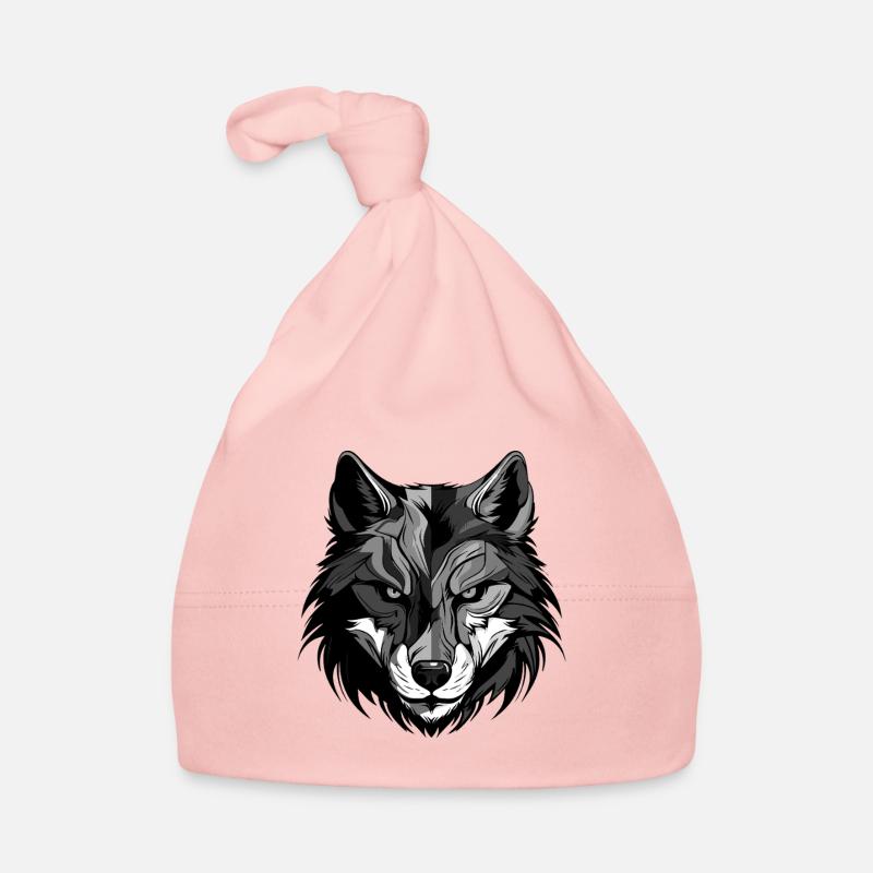 Tête de loup Bonnet bio Bébé