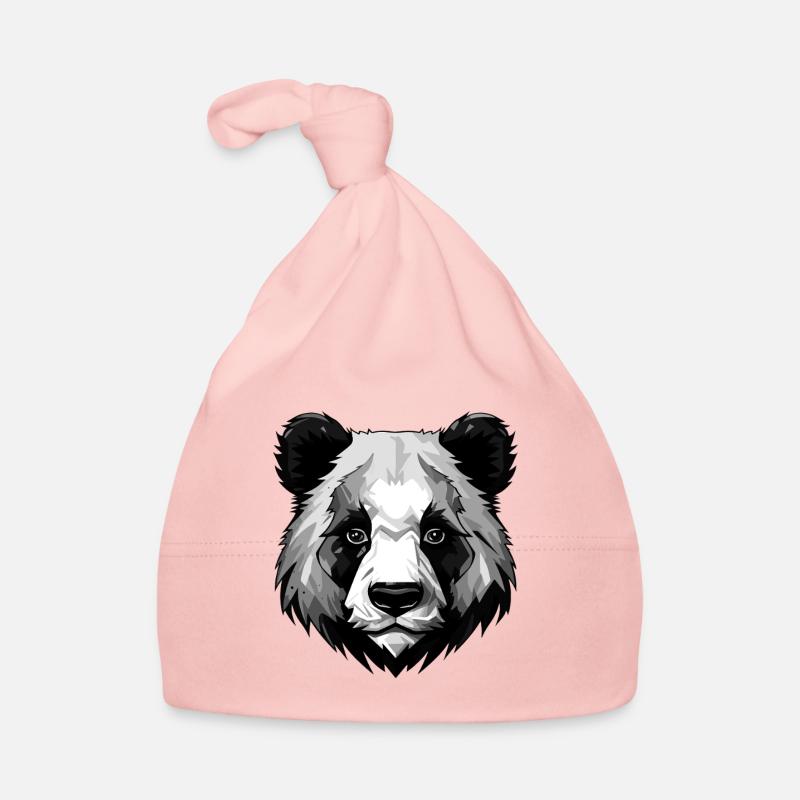 Panda Head Organic Baby Cap