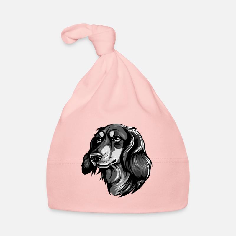 Dachshund Hund Kopf Dackel Baby Bio-Mütze