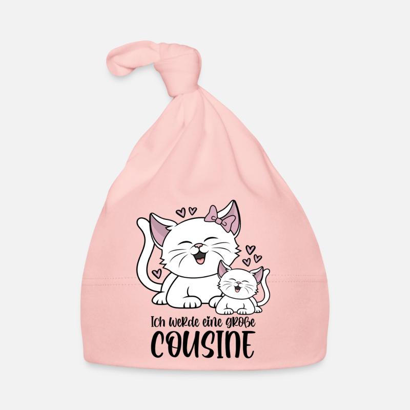 Ich werde eine große Cousine - Katzen Baby Katze Baby Bio-Mütze