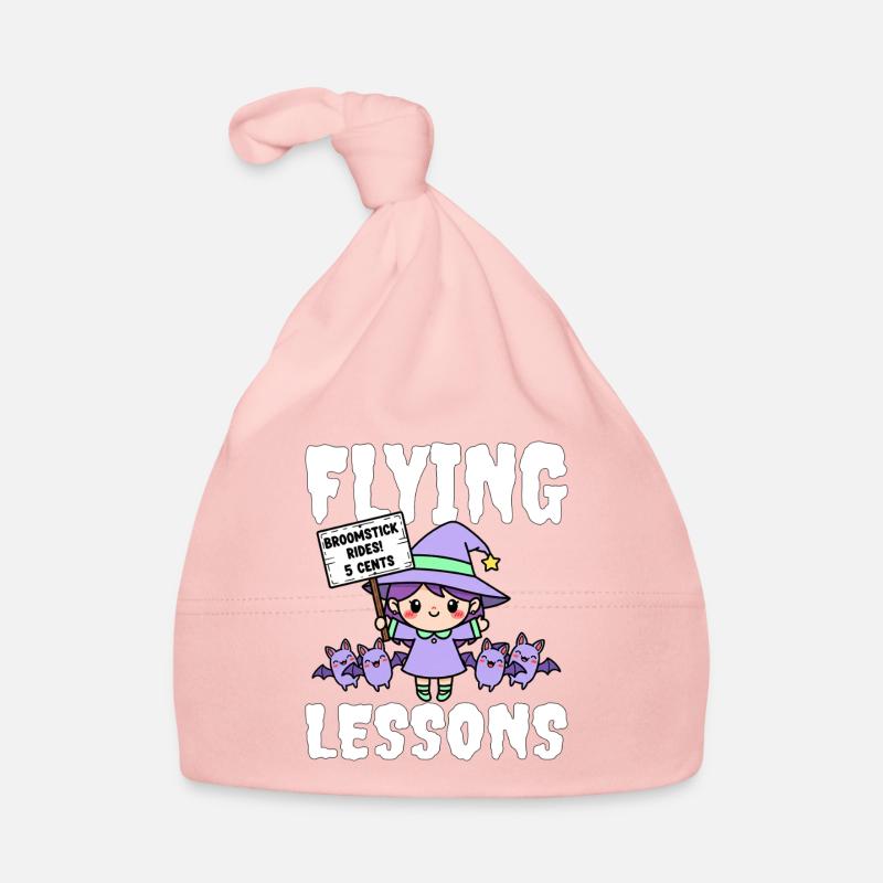 COURS DE PILOTAGE - WITCH HALLOWEEN - Bonnet bio Bébé - rose