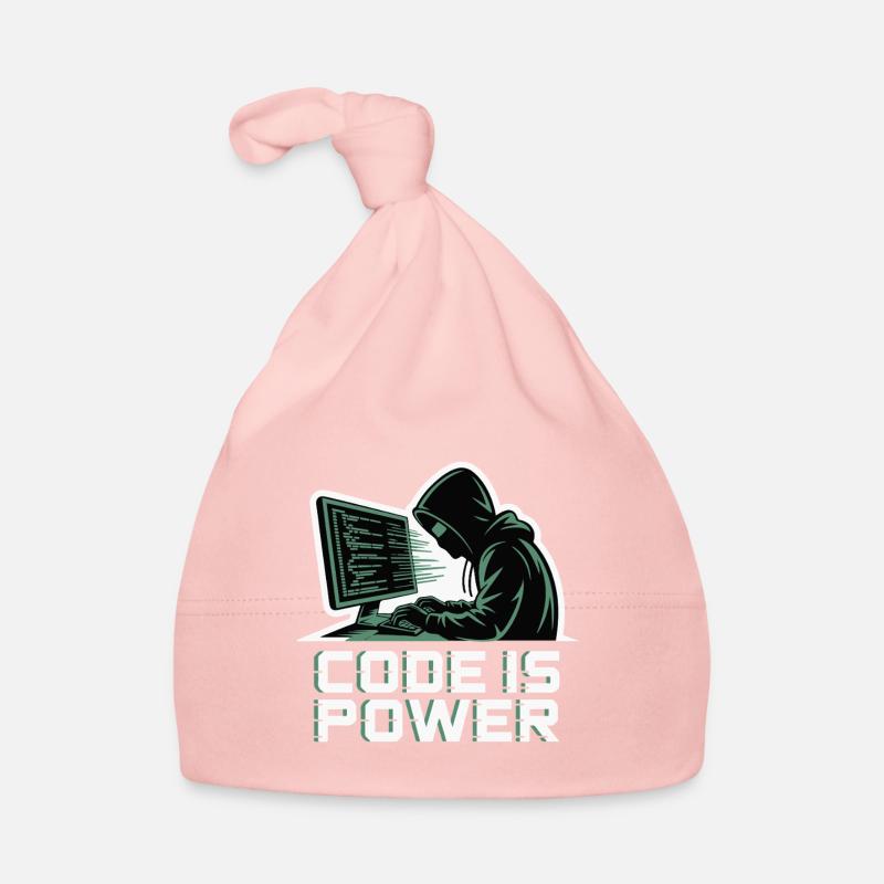 Cyber Hacker Code Infinity Design Bonnet bio Bébé