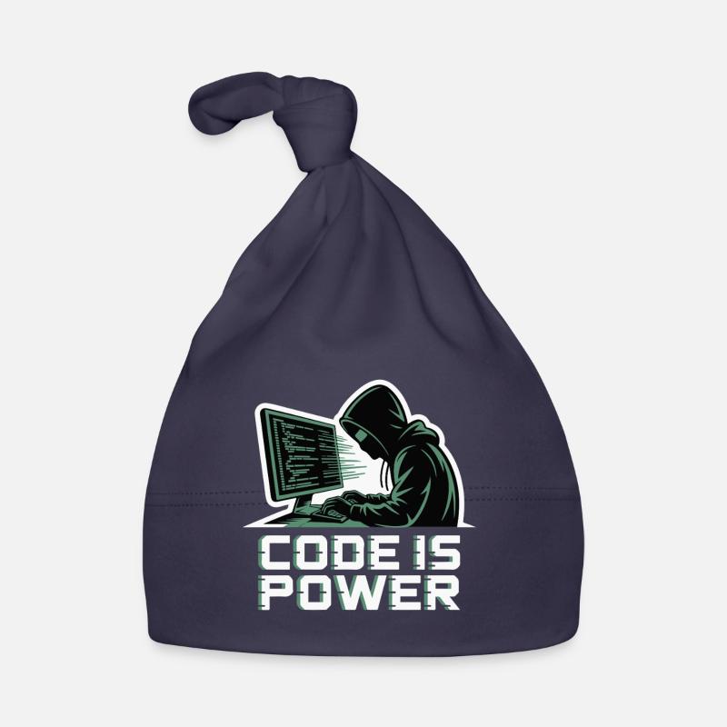 Cyber Hacker Code Infinity Design Bonnet bio Bébé