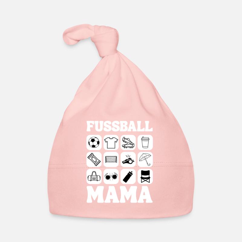 Fußball Mama Design Baby Bio-Mütze
