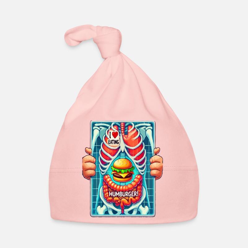 Ich liebe Hamburger - Baby Bio-Mütze - Rosa