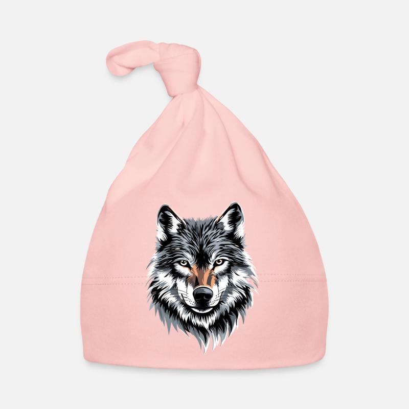 Wolf Liebe Wölfe Wolfsrudel Wolfshund Wilder Wolf Baby Bio-Mütze