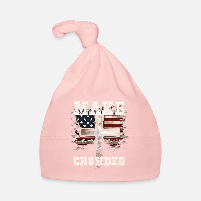 Make Heaven Crowded Kreuz Flagge Design Baby Bio-Mütze