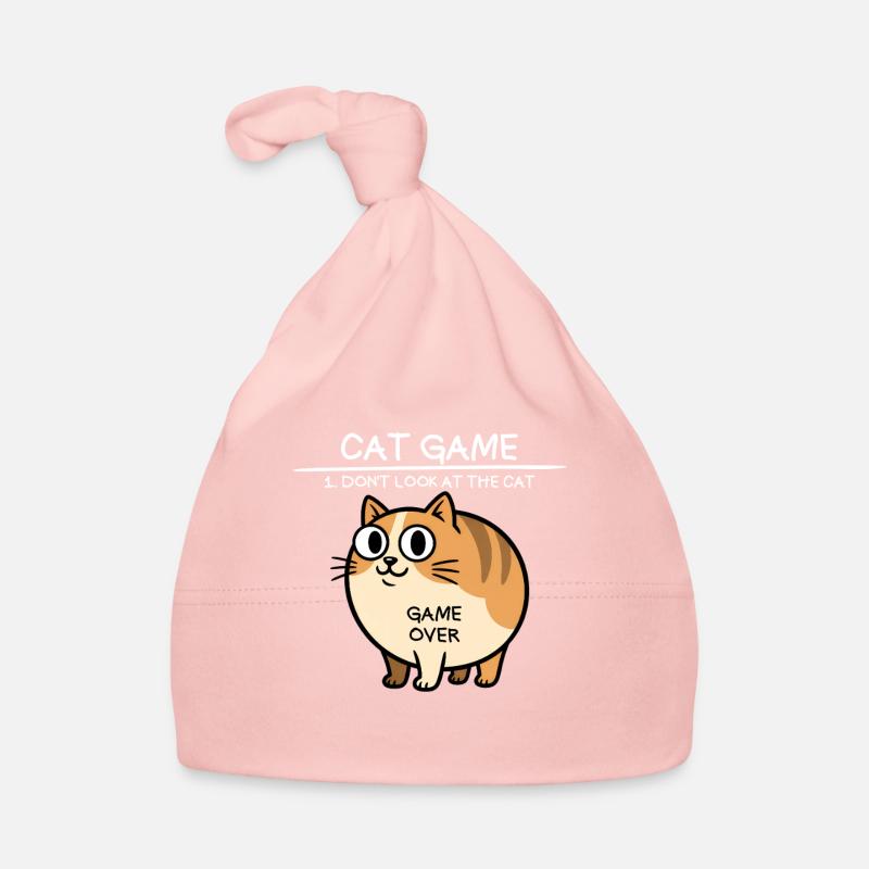 Jeu de chat Ne regarde pas le chat drôle de chat Bonnet bio Bébé