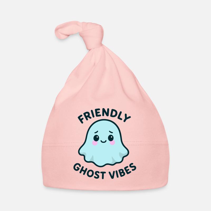 Vibe-Friendly Ghost Organic Baby Cap
