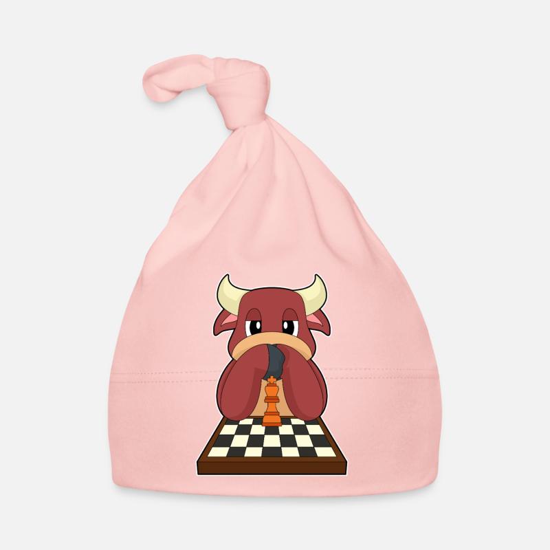 Bull Chessboard Jeu de société d’échecs Bonnet bio Bébé