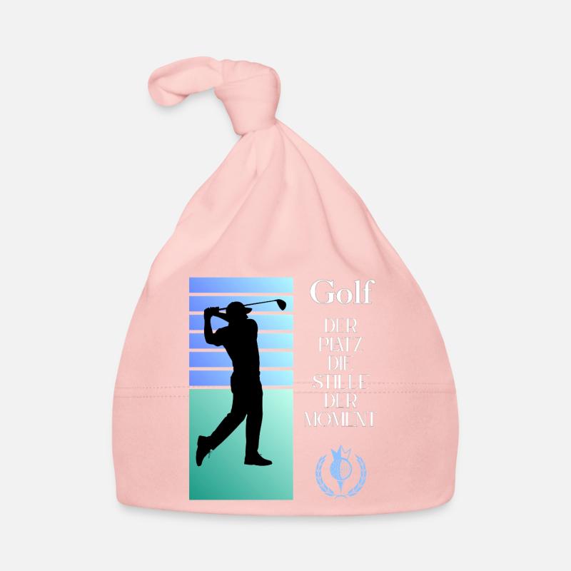 Golf silhouette Silence in the moment Organic Baby Cap