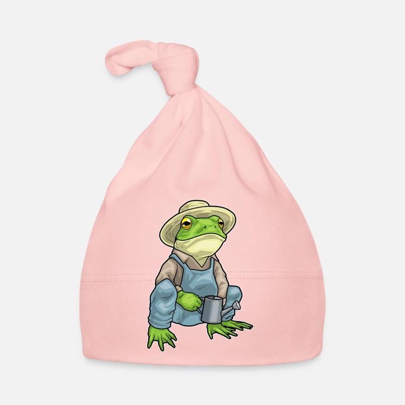 Frog Farmer Watering Can Farm Organic Baby Cap