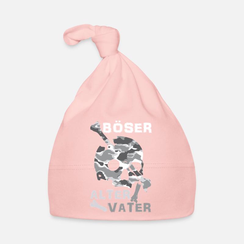 Evil Old Father Skull Organic Baby Cap