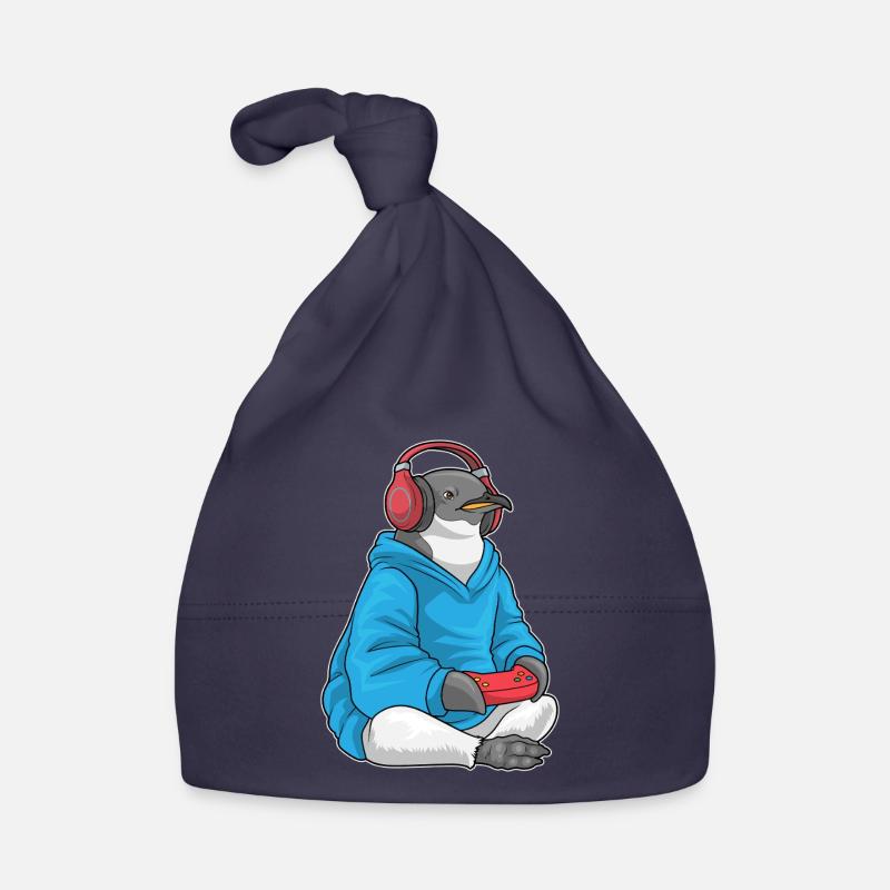 Pinguin Gamer Controller Baby Bio-Mütze