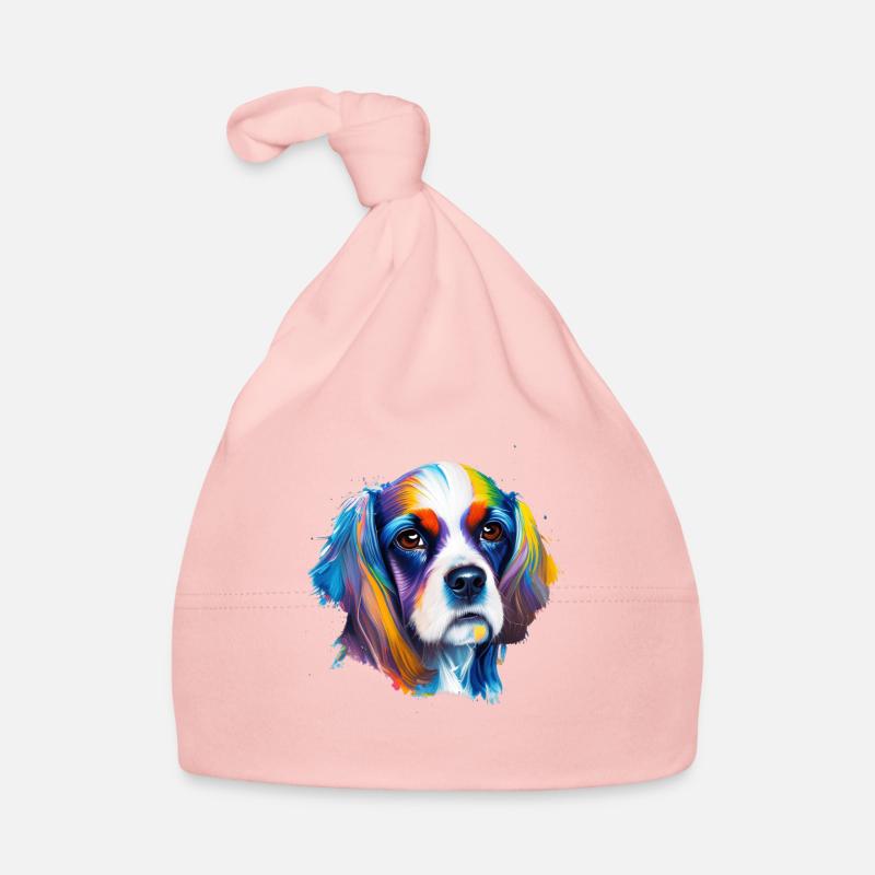 Colorful Cocker Spaniel Pop Art Dog Lover Gift Organic Baby Cap