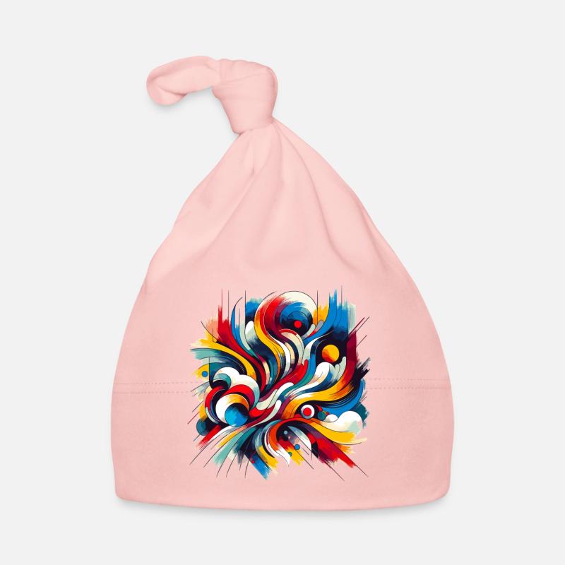 Paint Swirl Abstract Paint Swirl Organic Baby Cap