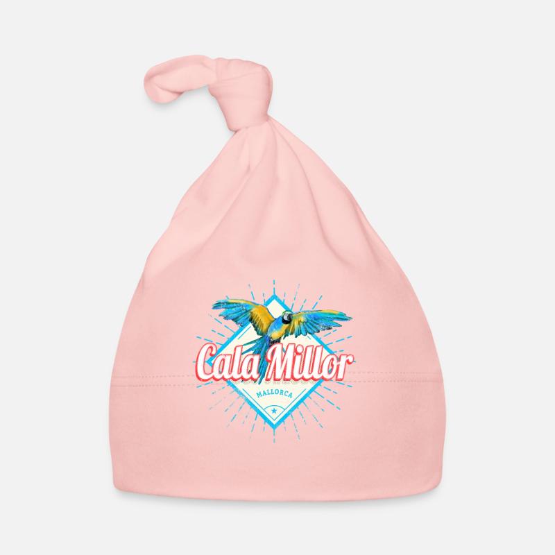 Souvenir des îles Baléares de Cala Millor Majorque Bonnet bio Bébé