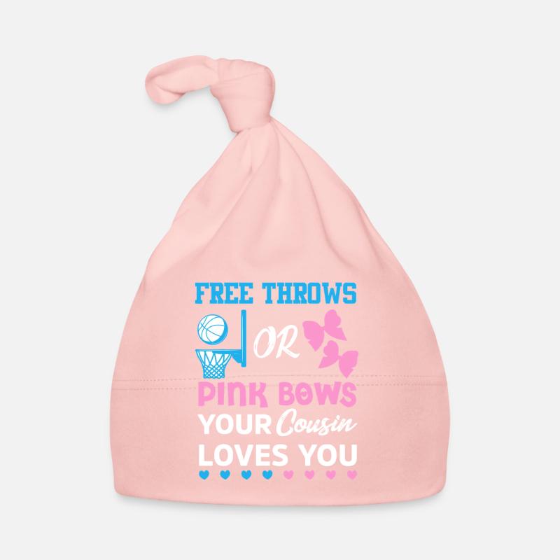Cousin Love: Free Throws and Pink Bows Organic Baby Cap