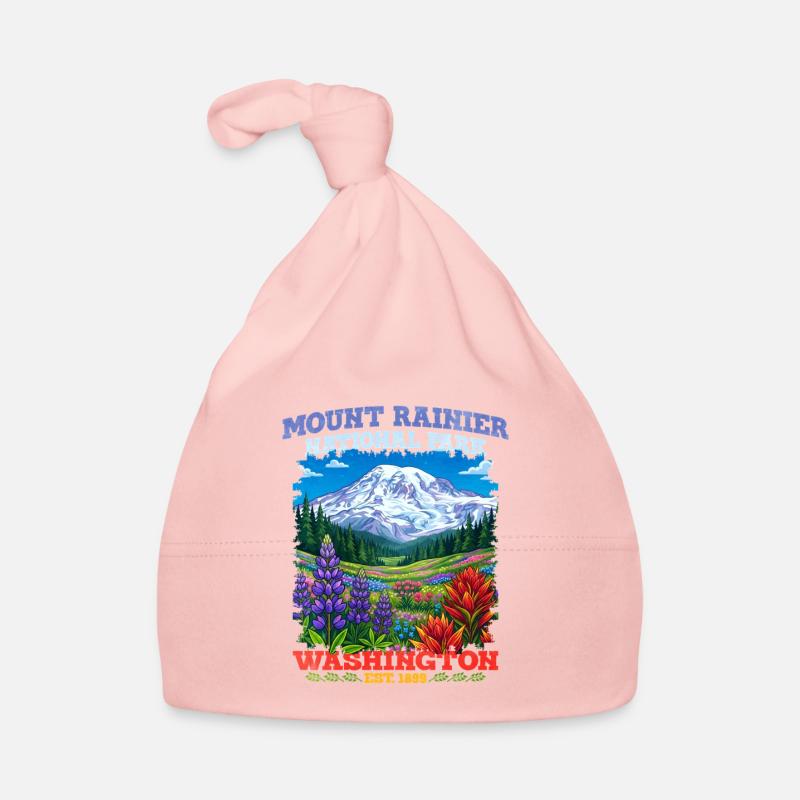Mount Rainier National Park Washington Baby Bio-Mütze