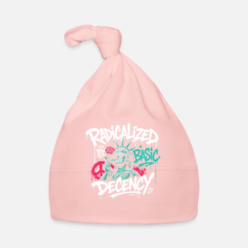 Graffiti radicalisé de la décence fondamentale Bonnet bio Bébé