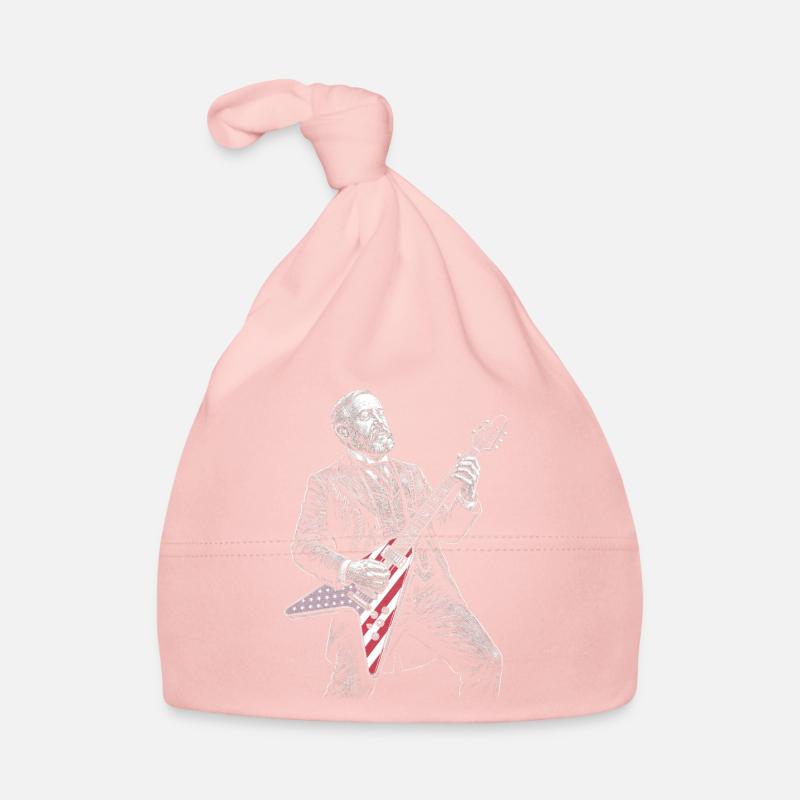 Benjamin Harrison Guitar Hero with Flag Organic Baby Cap