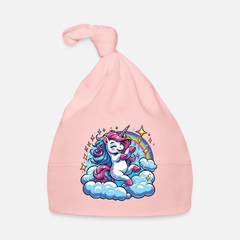 Spielfreude Einhorn – Magische Wolken Baby Bio-Mütze