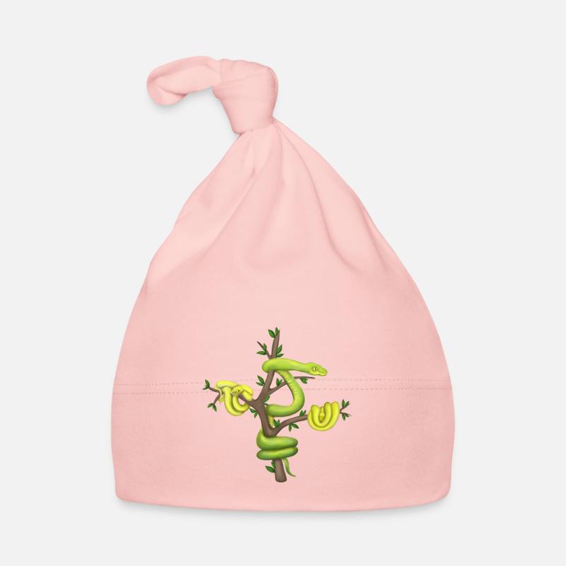 Der Grüne Python - Baumpython Baby Bio-Mütze