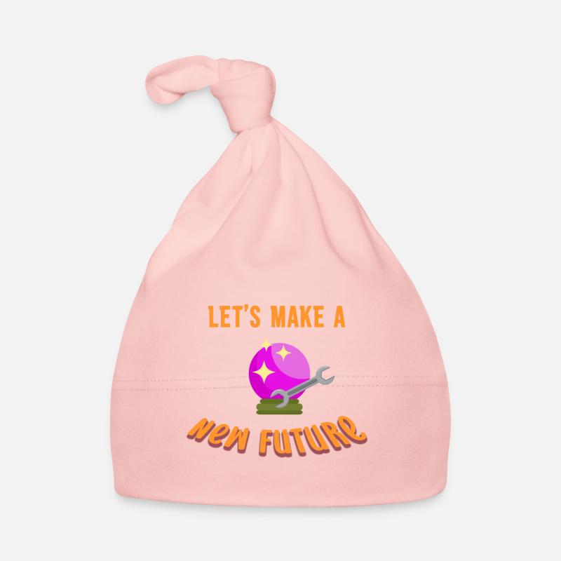 Lets Make A New Future Funny Fortune Teller Witchcraft Organic Baby Cap
