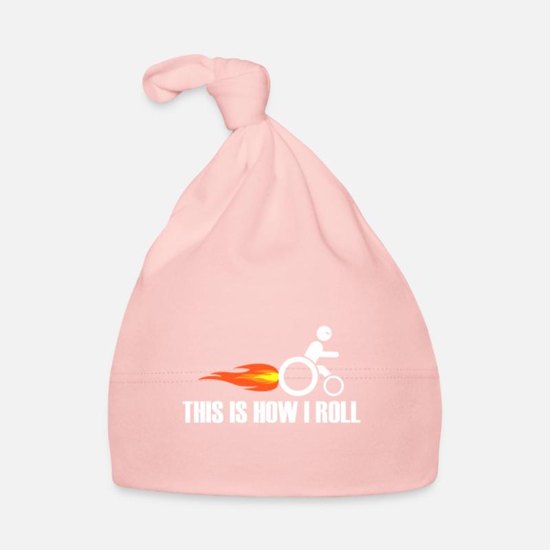 Rollstuhl Behinderung - Rollstuhlfahrer T-Shirt Baby Bio-Mütze
