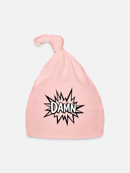 DAMN - Organic Baby Cap - pink - Front