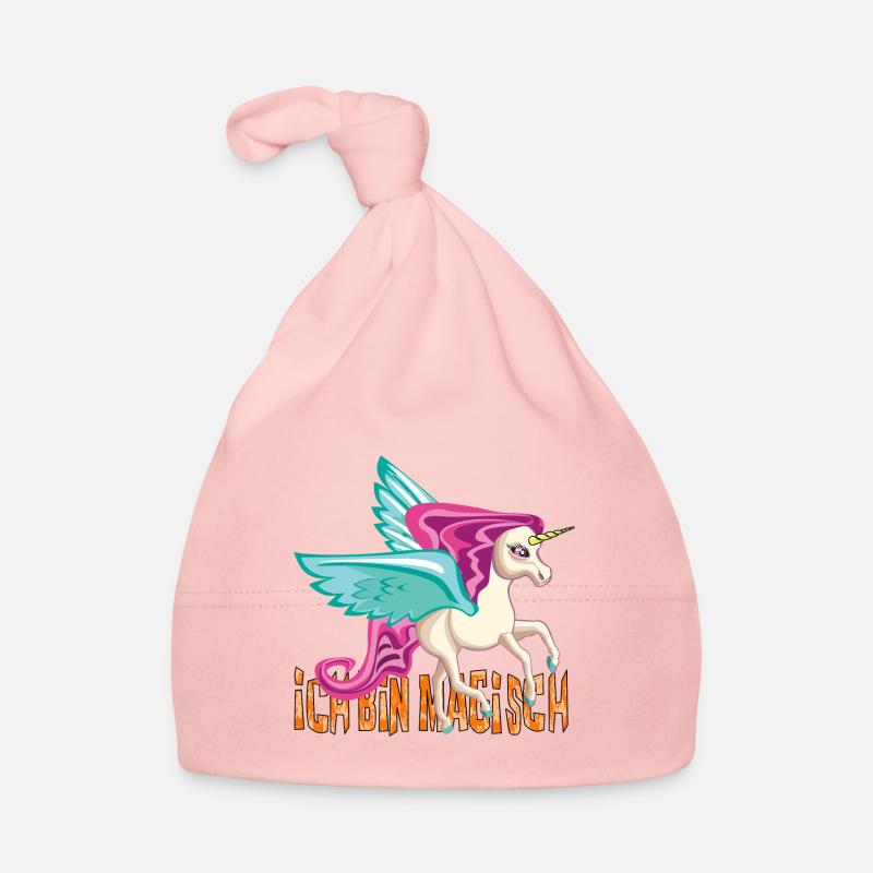 Süßes Einhorn mit Spruch "Ich bin Magisch" Unicorn Baby Bio-Mütze