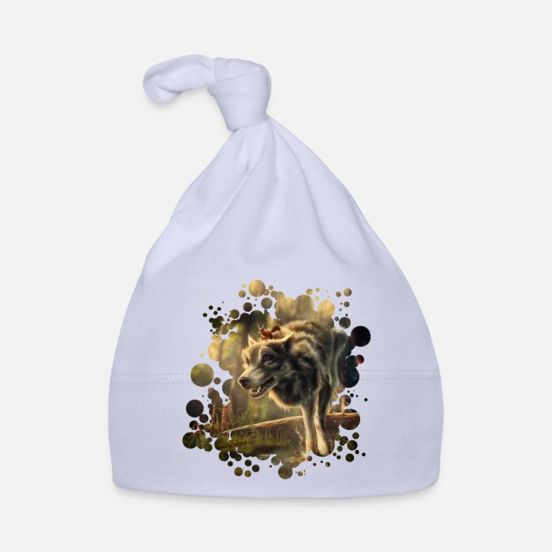 Freunde Wolf Eichhörnchen Baby Bio-Mütze