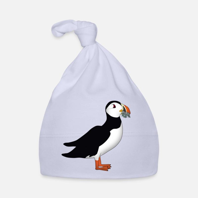 Choughs with fish Organic Baby Cap
