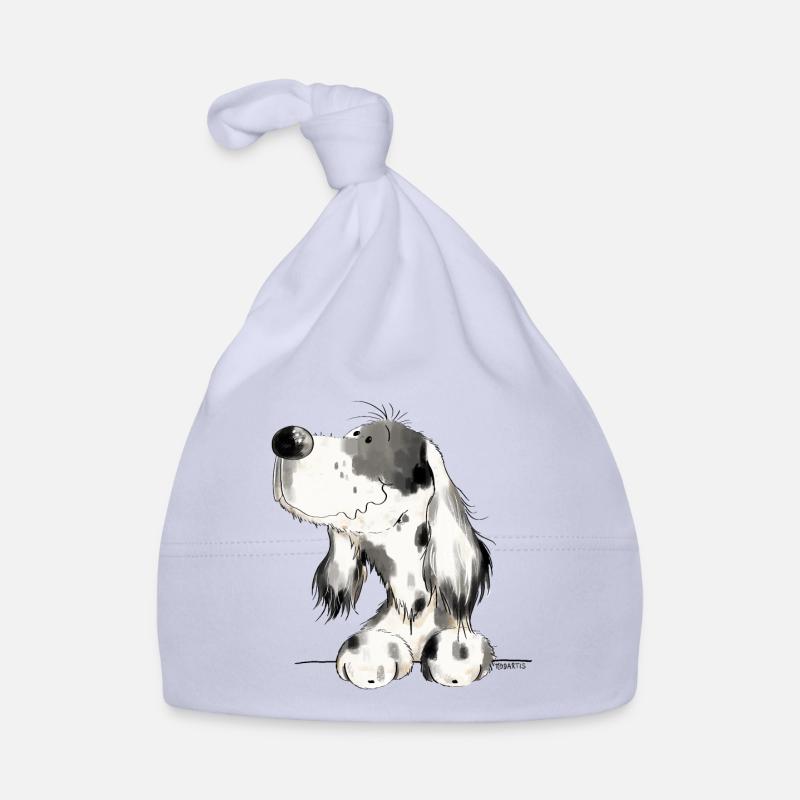 Englischer Setter I Hunde Comic Geschenk Baby Bio-Mütze