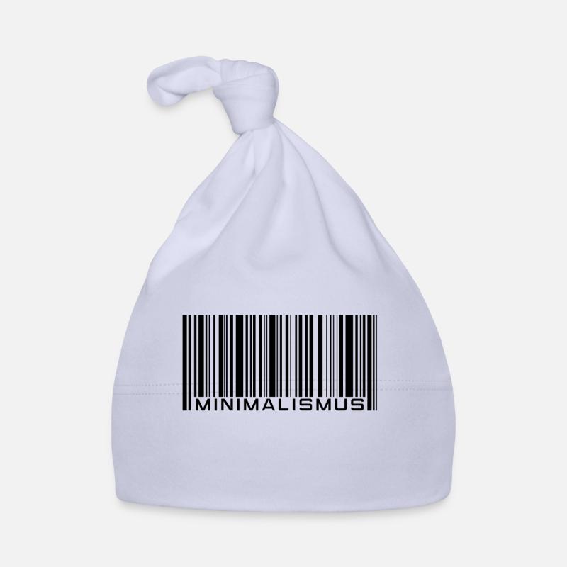 Minimalismus - Barcode - Strichcode Baby Bio-Mütze
